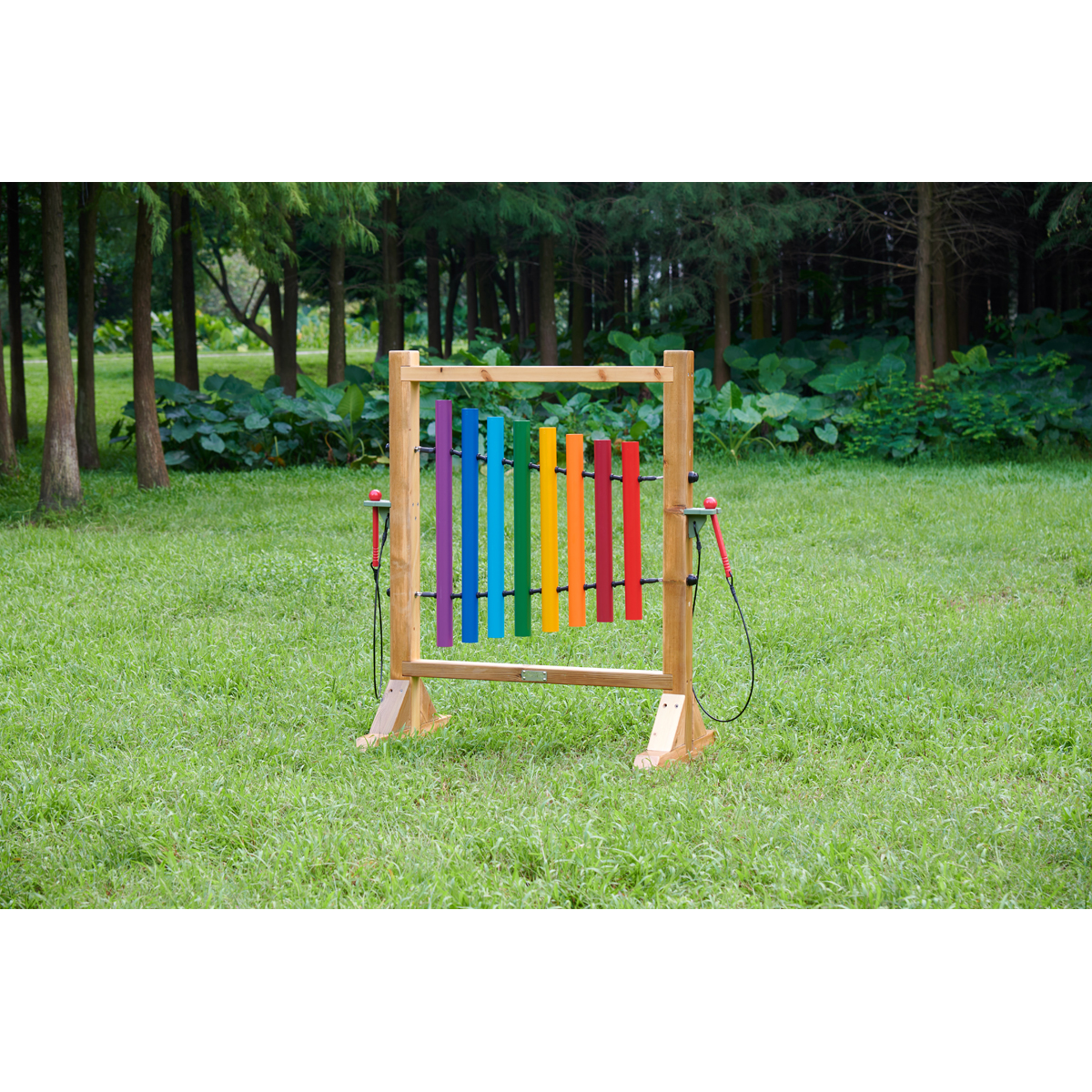 Vertikale Klangröhren 8 Töne C bis C, 95,1 x 62 x 121,5 cm, wetterfest