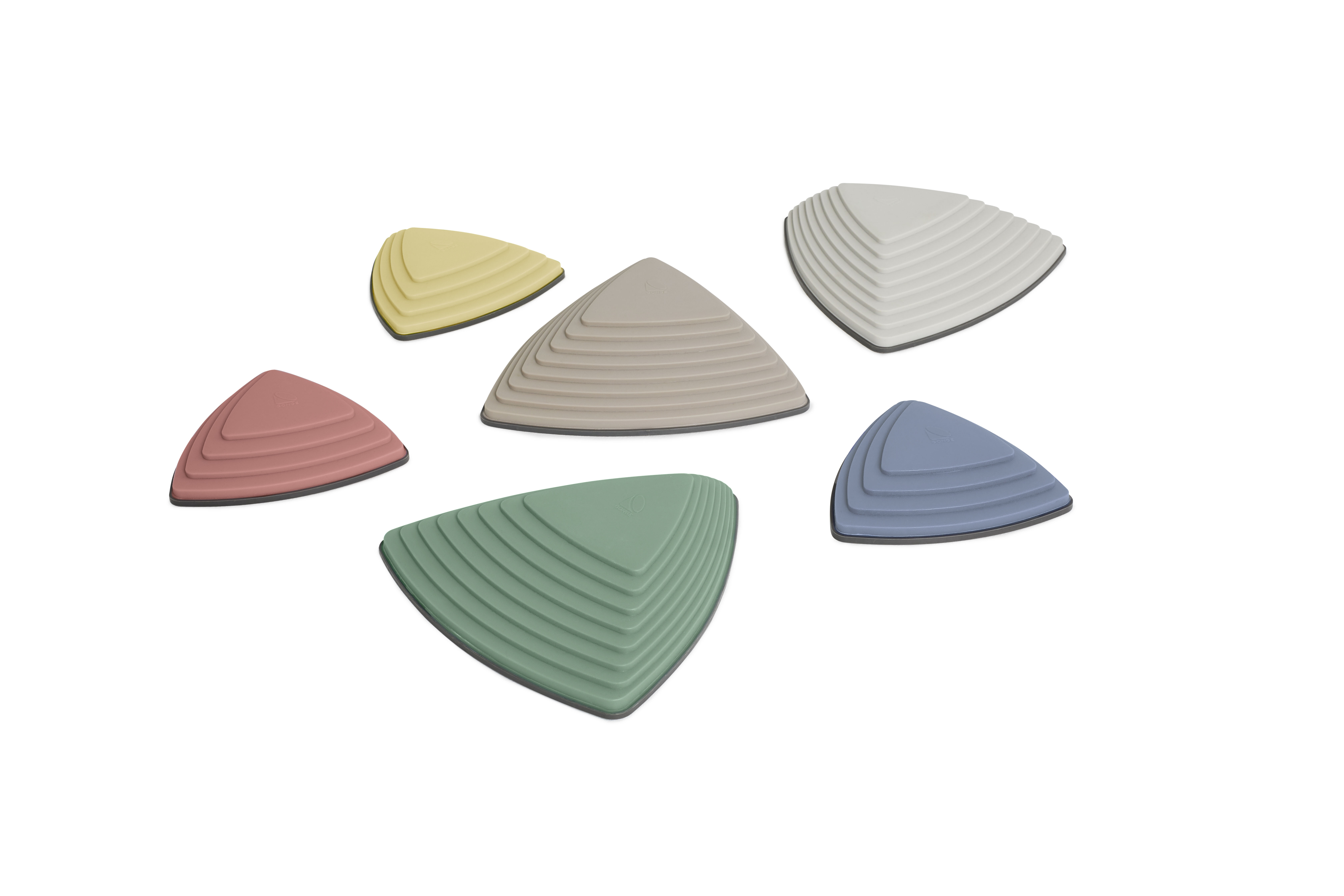 Balanciersteine, Gonge Fluss-Steine Nordic, 6er Set, Pastell, ab 2 Jahre