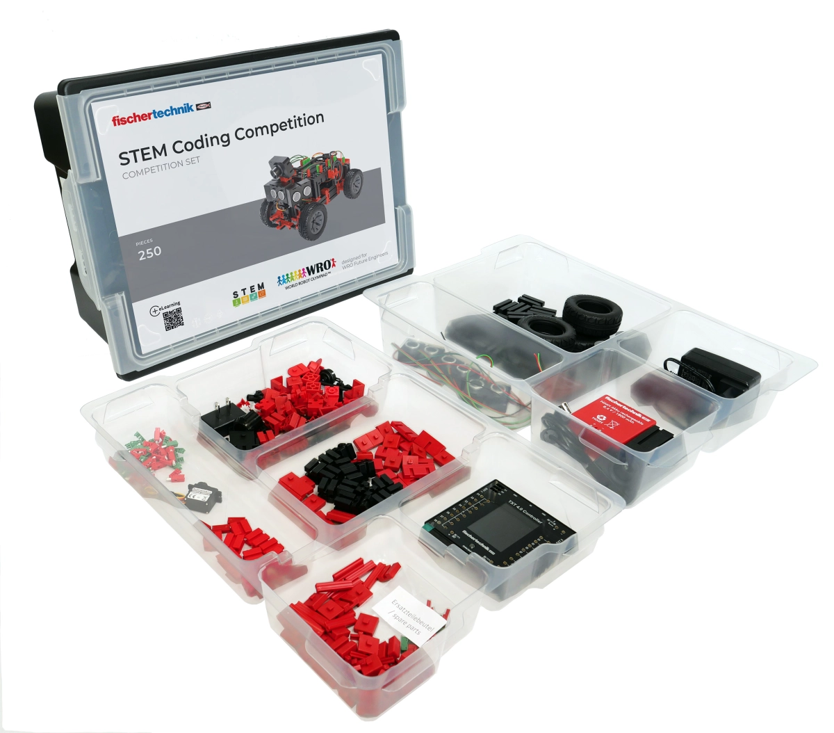 fischertechnik STEM Coding Competition - Future Engineers, Robotik-Wettbewerbsset für die WRO
