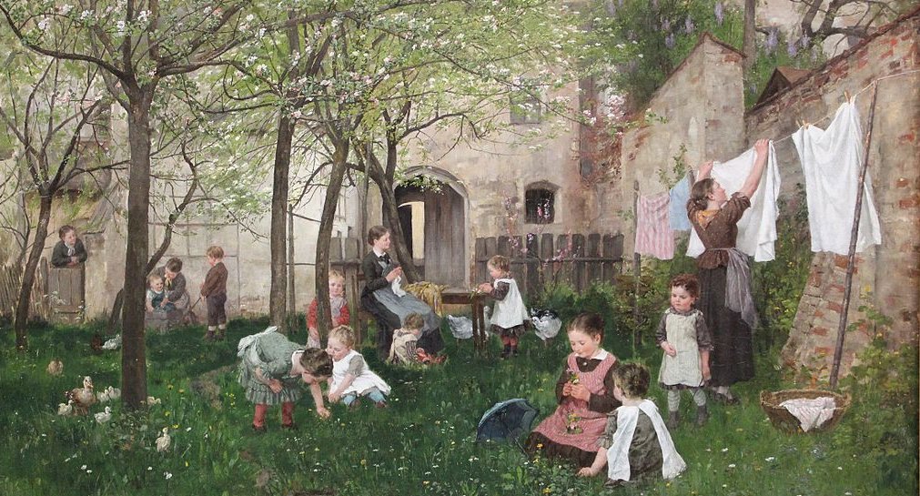 Kindergarten, Bild von Johann Sperl