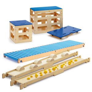 Balancierparcour für Kinder.