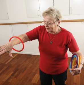 Activity-Ringe und Gymnastik für die Gesundheit