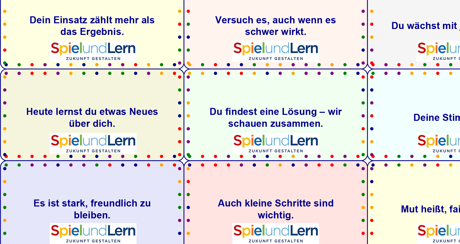 Zielcollage Vision Board - Spielundlern.de